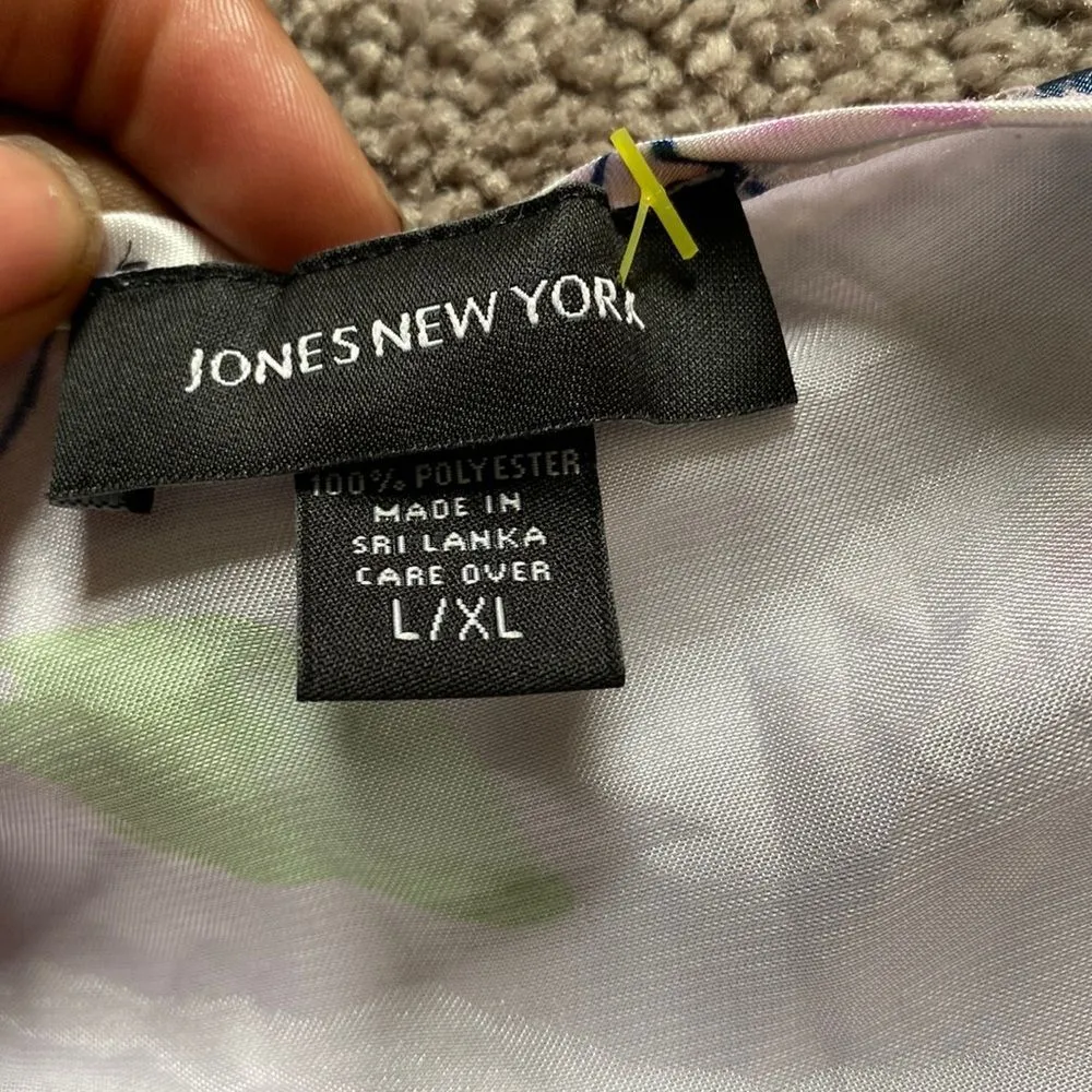 Jones New York Intimates Floral Print Satin Robe SIZE L/XL - Image 2