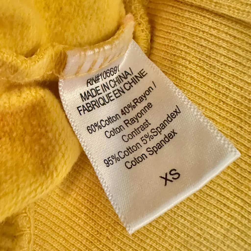 Young Fabulous & Broke Pink Orange Yellow Cowl Neck Tie-Dye Hoodie Sweatshirt - Image 6