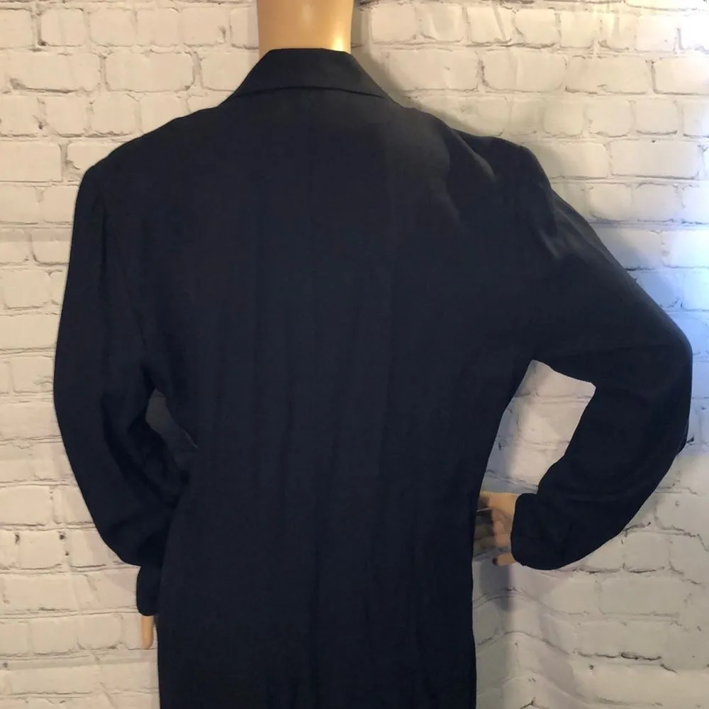 Dani Max Petite Long Coat/Wrap Dress Vinta… Size 12P - Image 7