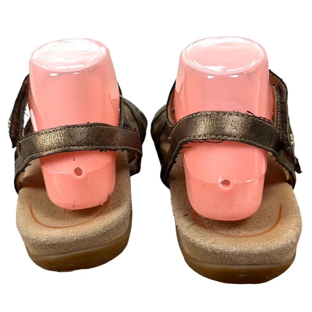 Aetrex Bronze Strappy Sandals Women's Size 40 US 9/9.5 - Image 7