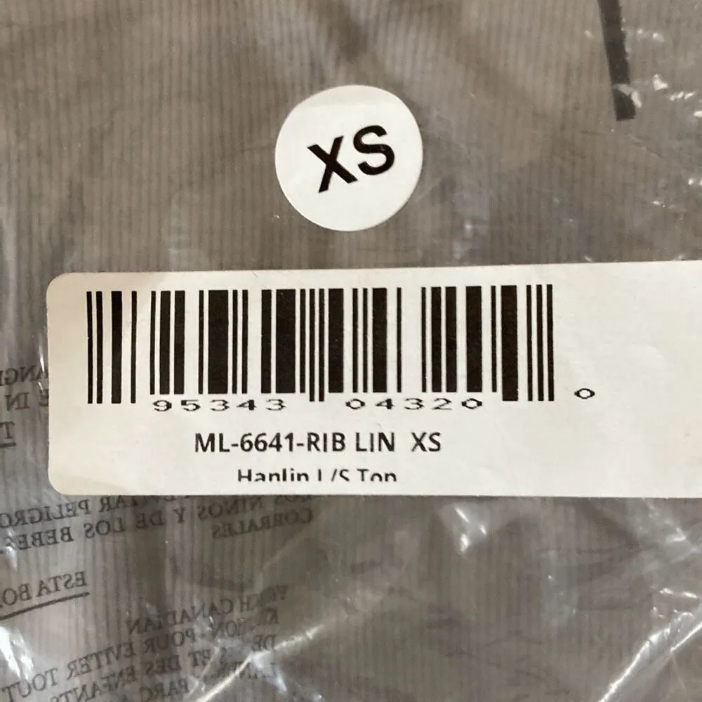 Michael Lauren ML-6641-RIB Lin Hanlin L/S Top Size XS (C2)  NWT‎ - Image 6