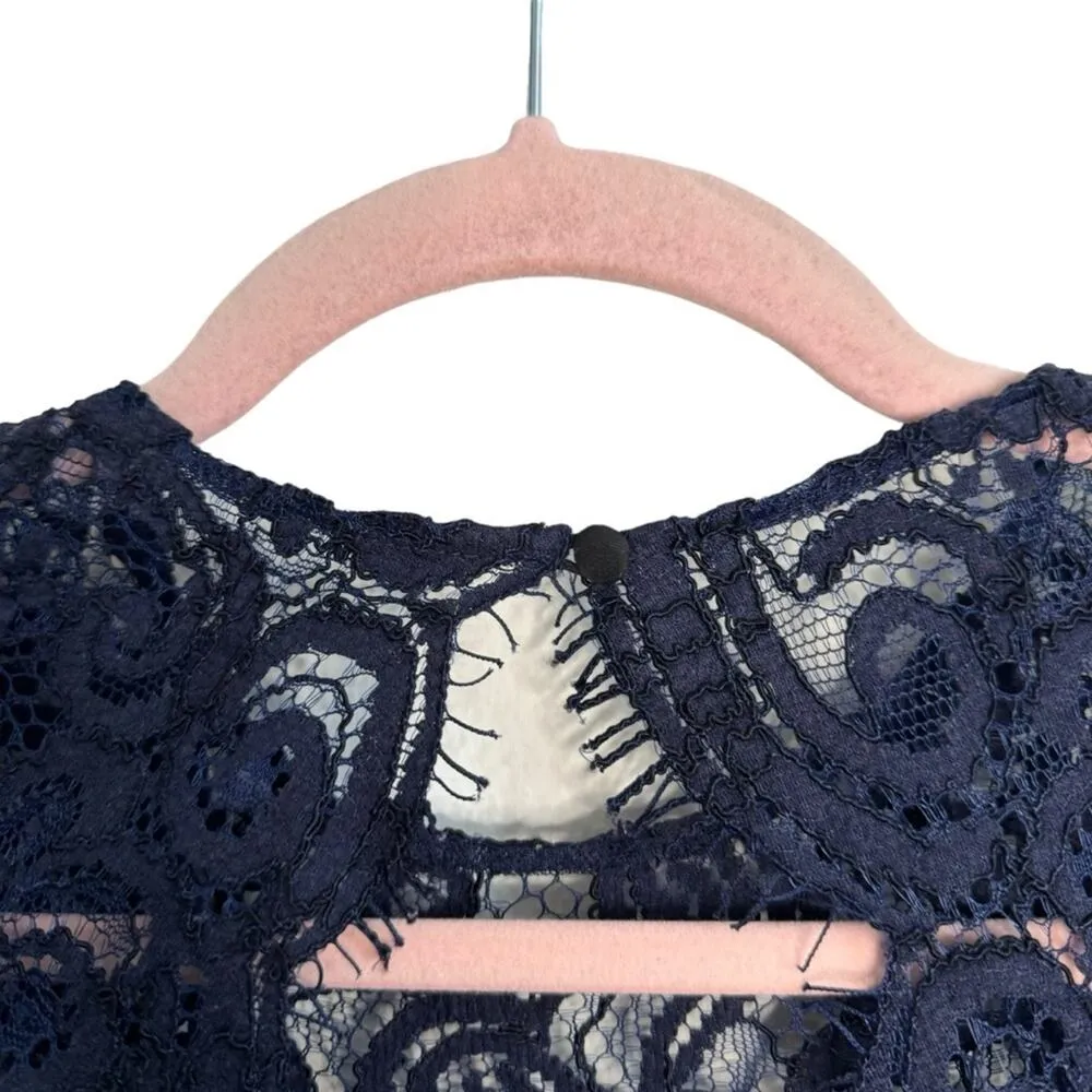 Bb Dakota Rylin Navy Lace Dress Sz 0 - Image 9