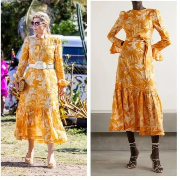 new zimmermann Mae linen maxi dress - Image 2