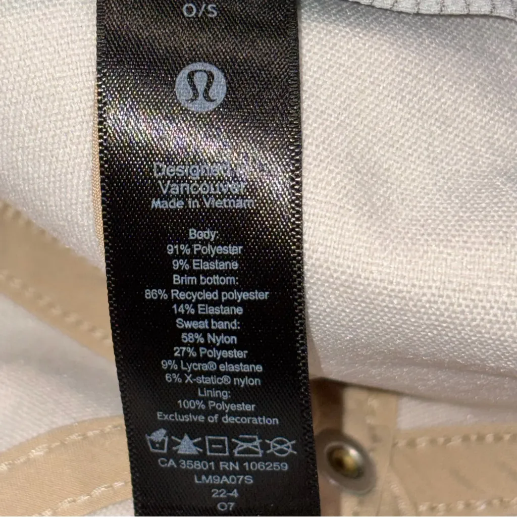 Lululemon Tan Fast & Free Baseball Cap Hat One Size  Unisex - Image 7
