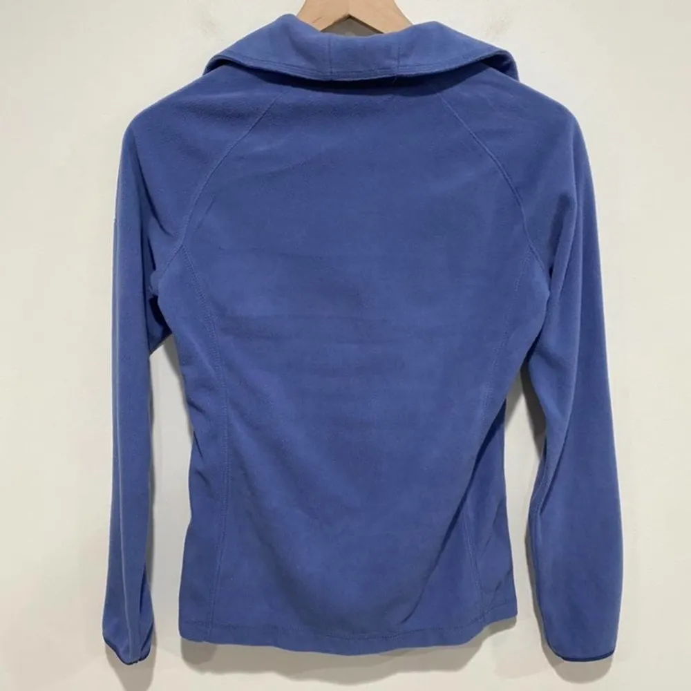 Columbia Blue Fleece Mock Neck Sweatshirt XS - Image 6
