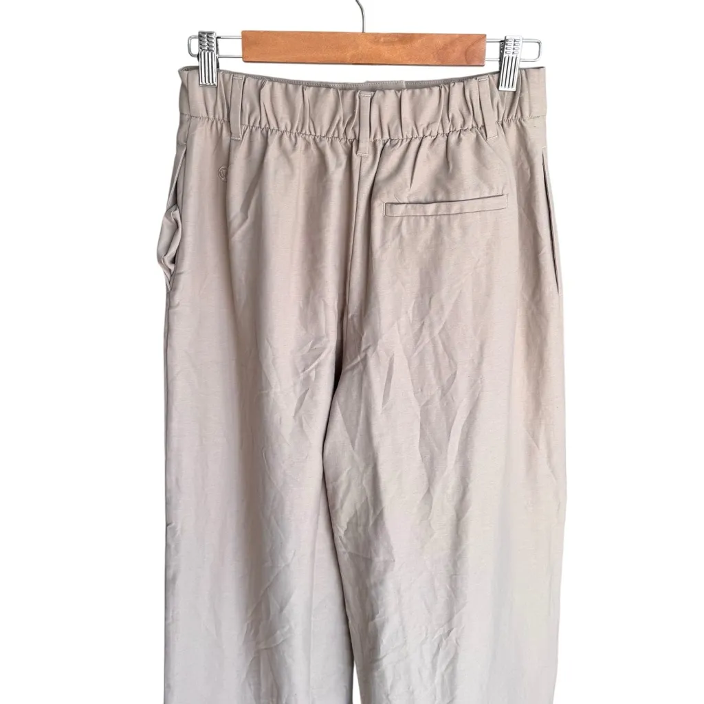 Lululemon - NWOT LuluLinen Modern Trouser Pants Sheer Oak Tan Sz 28 - Image 6