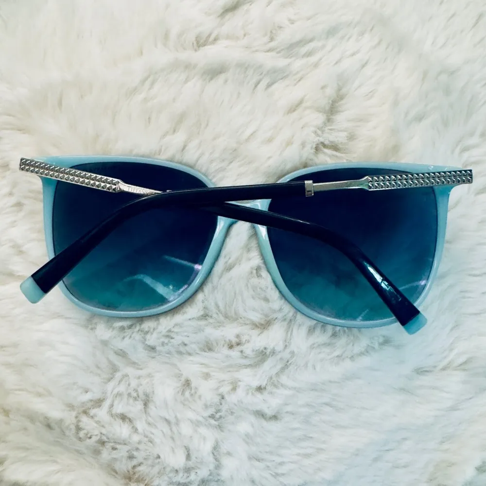 Tiffany & Co. Sunglasses TF4184  8055/9s Blue/Black Frame Gray Lens With Box - Image 4