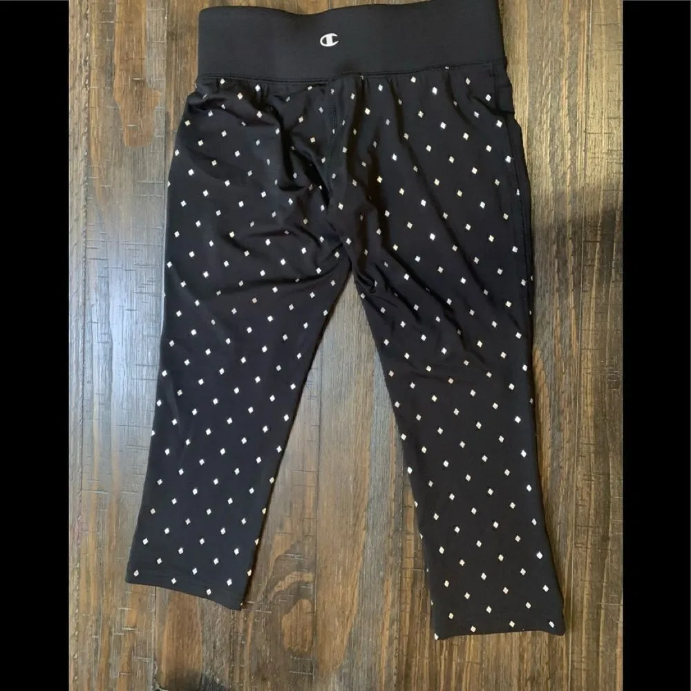 Champion USF University of South Florida Black Crop Capri  yoga pants XS - Image 2