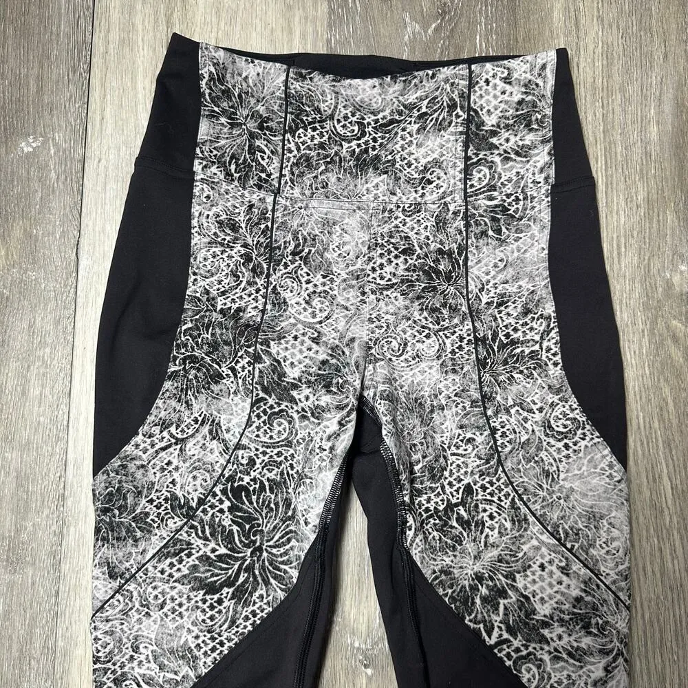 Lululemon Sweat & Repeat Tight *28" Black / Serigraph Starlight Black Multi - Image 2