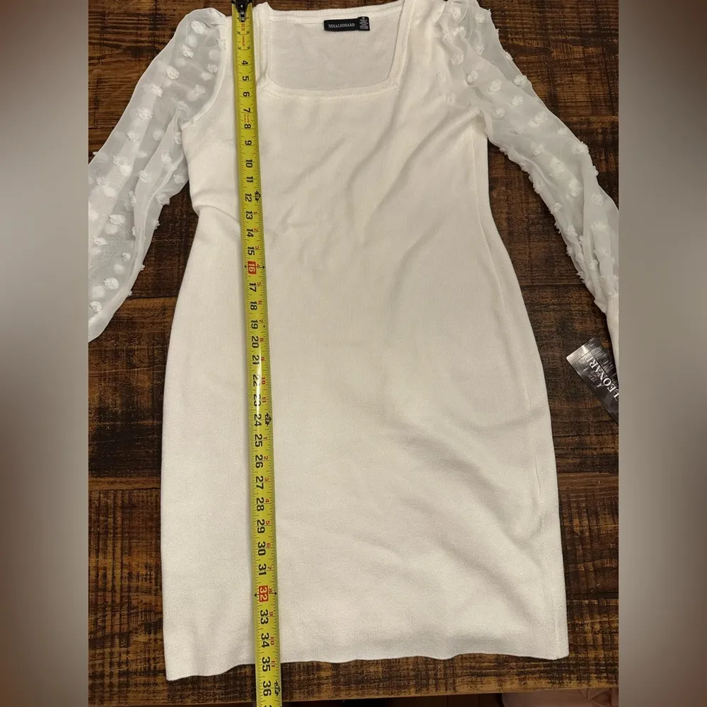 NWT-  Sheer Sleeves Sweater Dress - Image 4