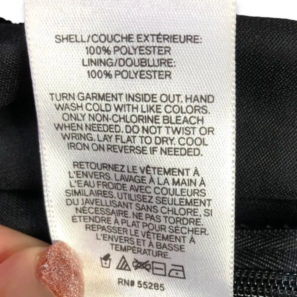 Express Velvet Deep V-neck Metallic Polka Dots Long Sleeve Peplum Top - Image 9