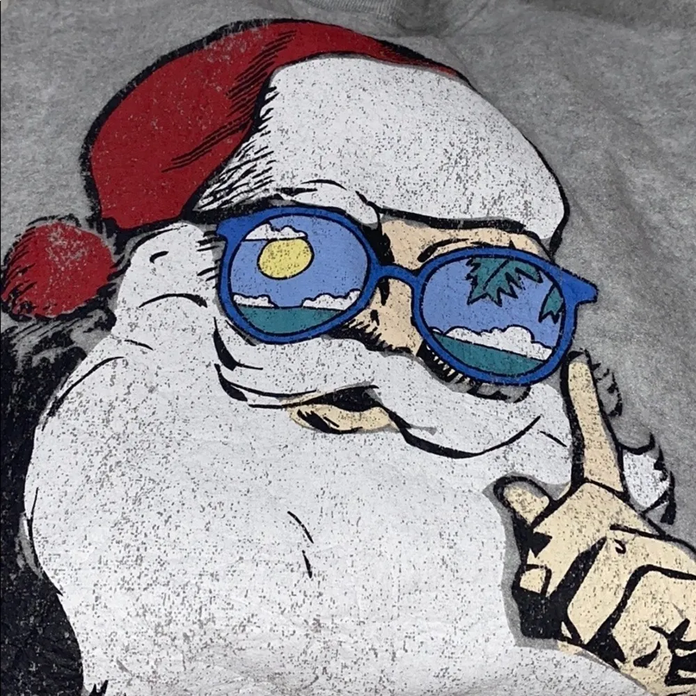 TOP ONLY Grayson/Threads Santa sleepwear sweater - Image 4