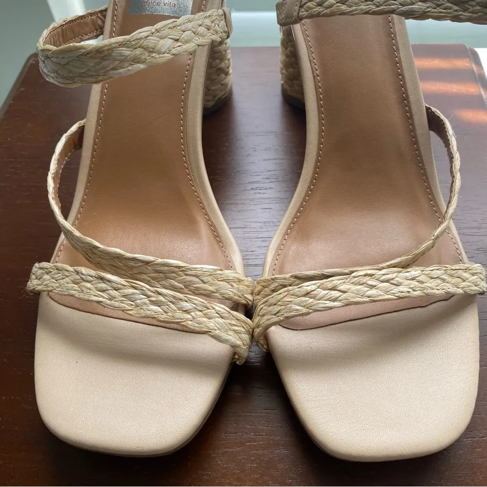 dv Dolce Vita Raffia Strappy Sandal Shoe Size 8 - Image 10