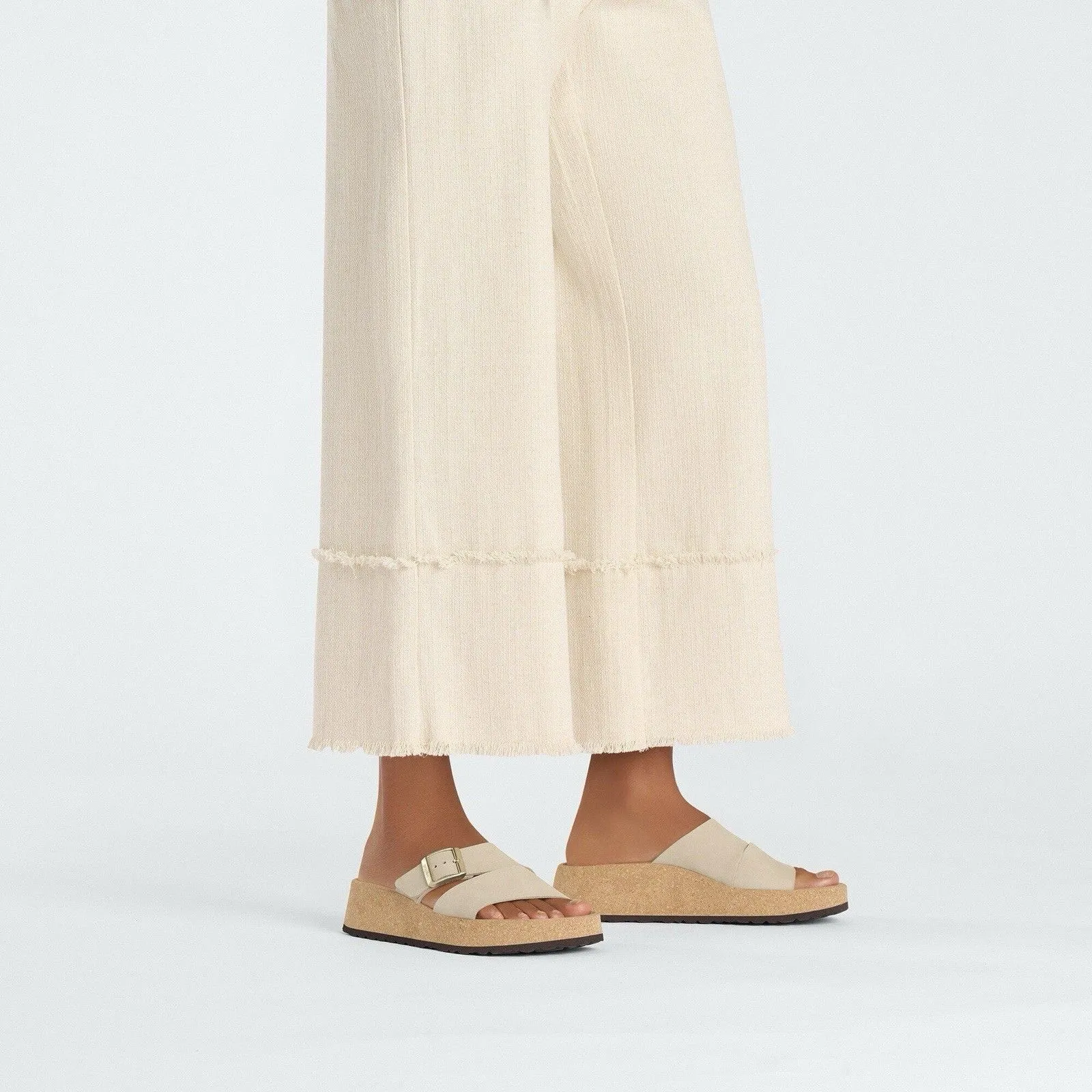 Birkenstock Almina Nubuck Leather Wide Straps Platform Size 40 Women’s 9-9.5 - Image 2