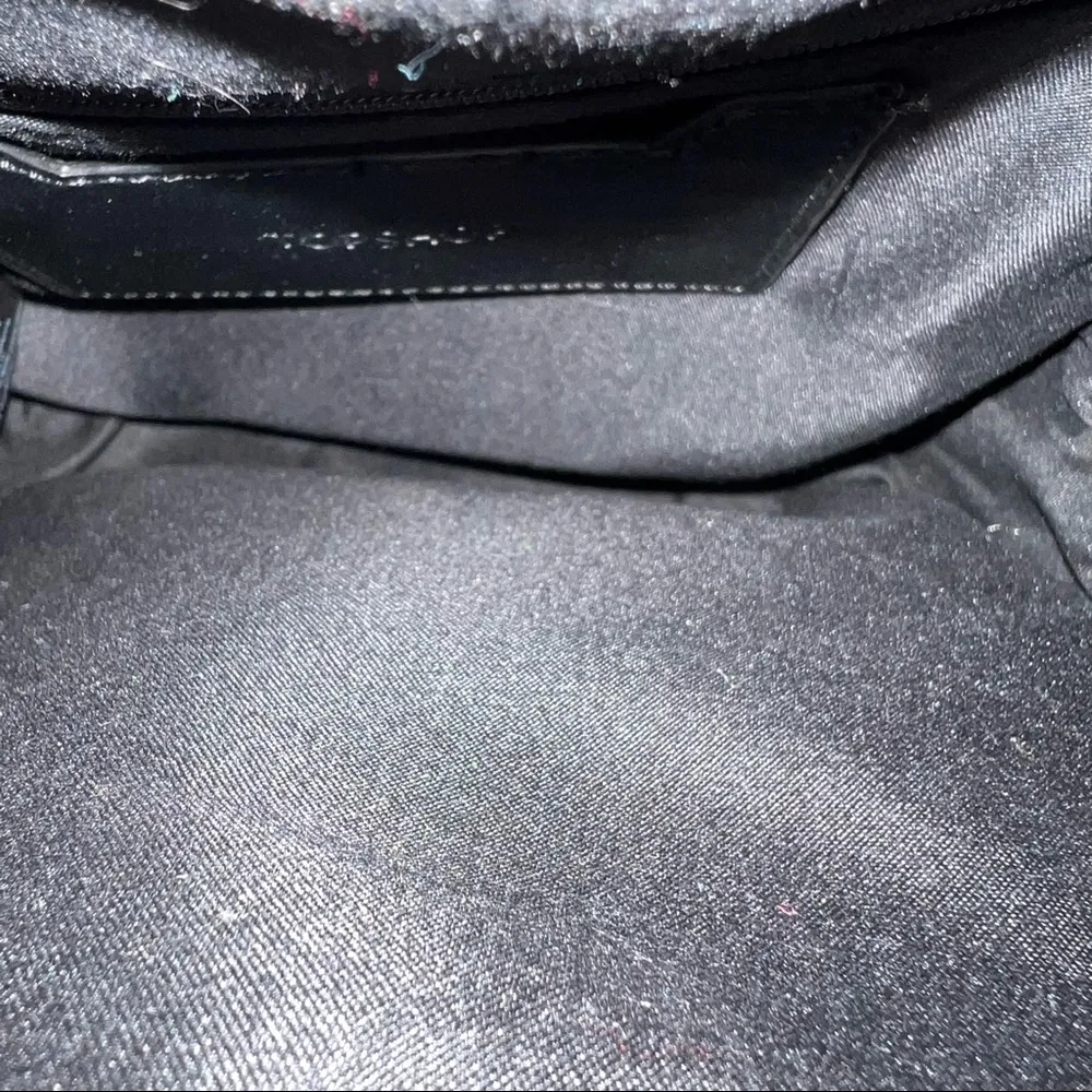 TOPSHOP Black Beaded Heart Mini Backpack - Image 4