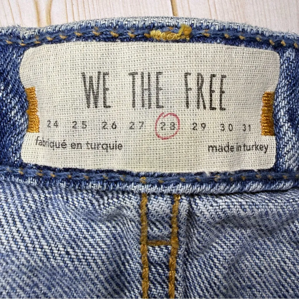 We The Free Button-Up Blue Denim Mini Skirt - Image 3