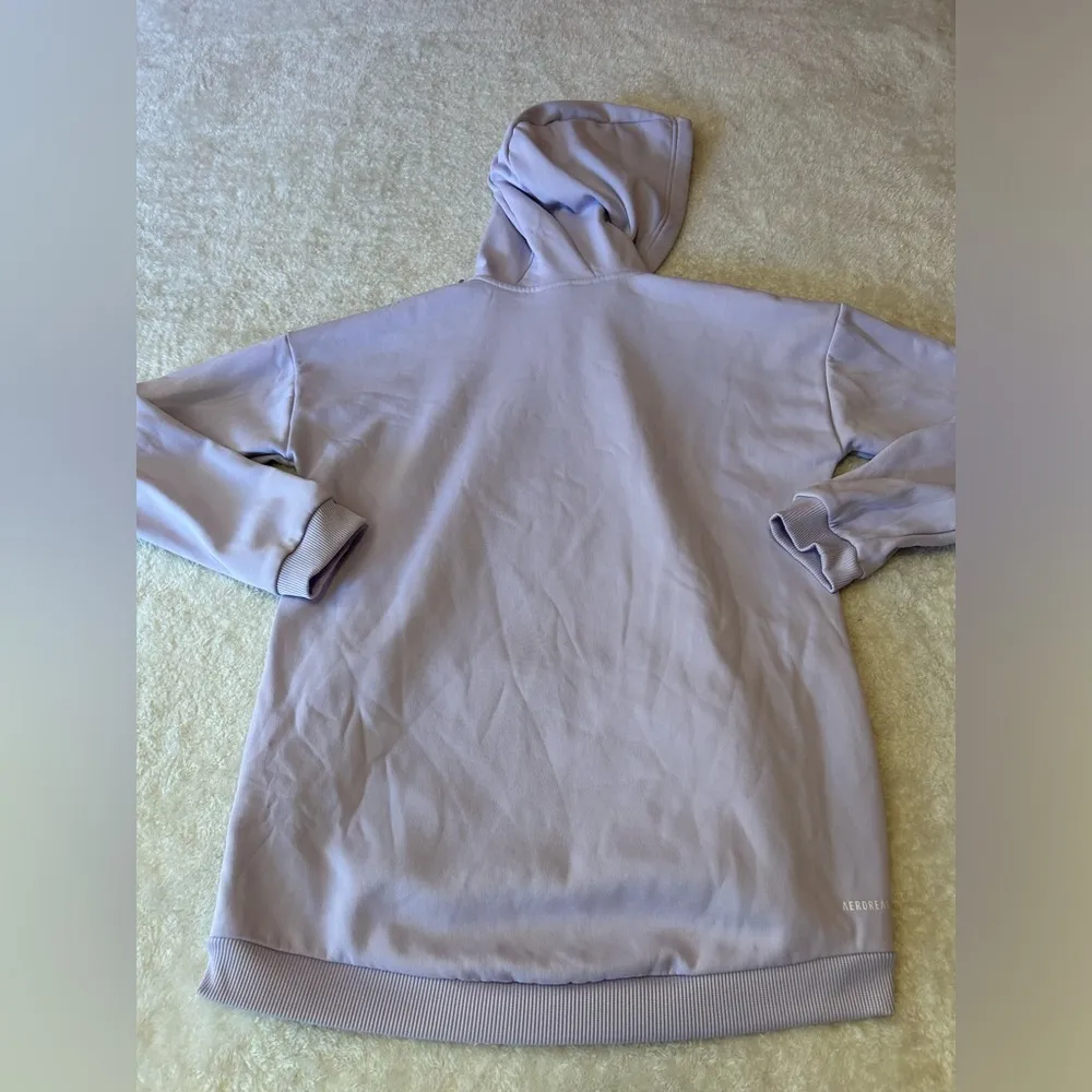 Adidas Light‎ Purple Hoodie Size Small - Image 5
