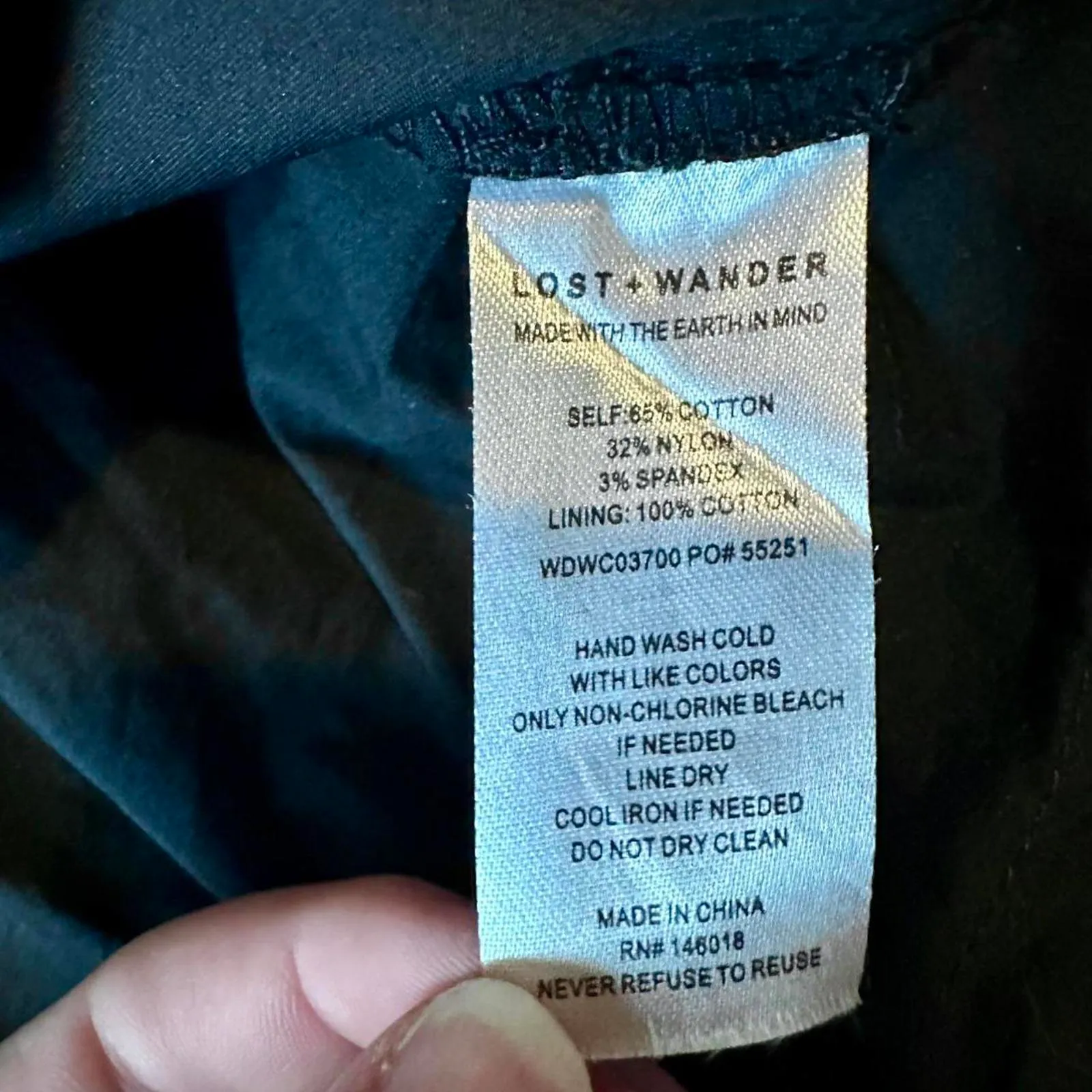 Lost + Wander black mini cottagecore country cotton shirt dress Size M - Image 5