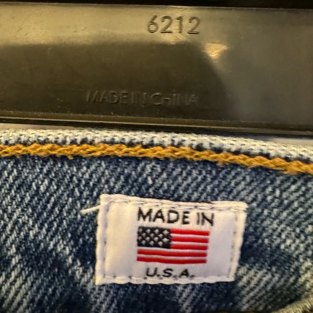 REDONE Women’s Blue Denim High Rise Ankle Crop Jeans Size 26 - Image 8