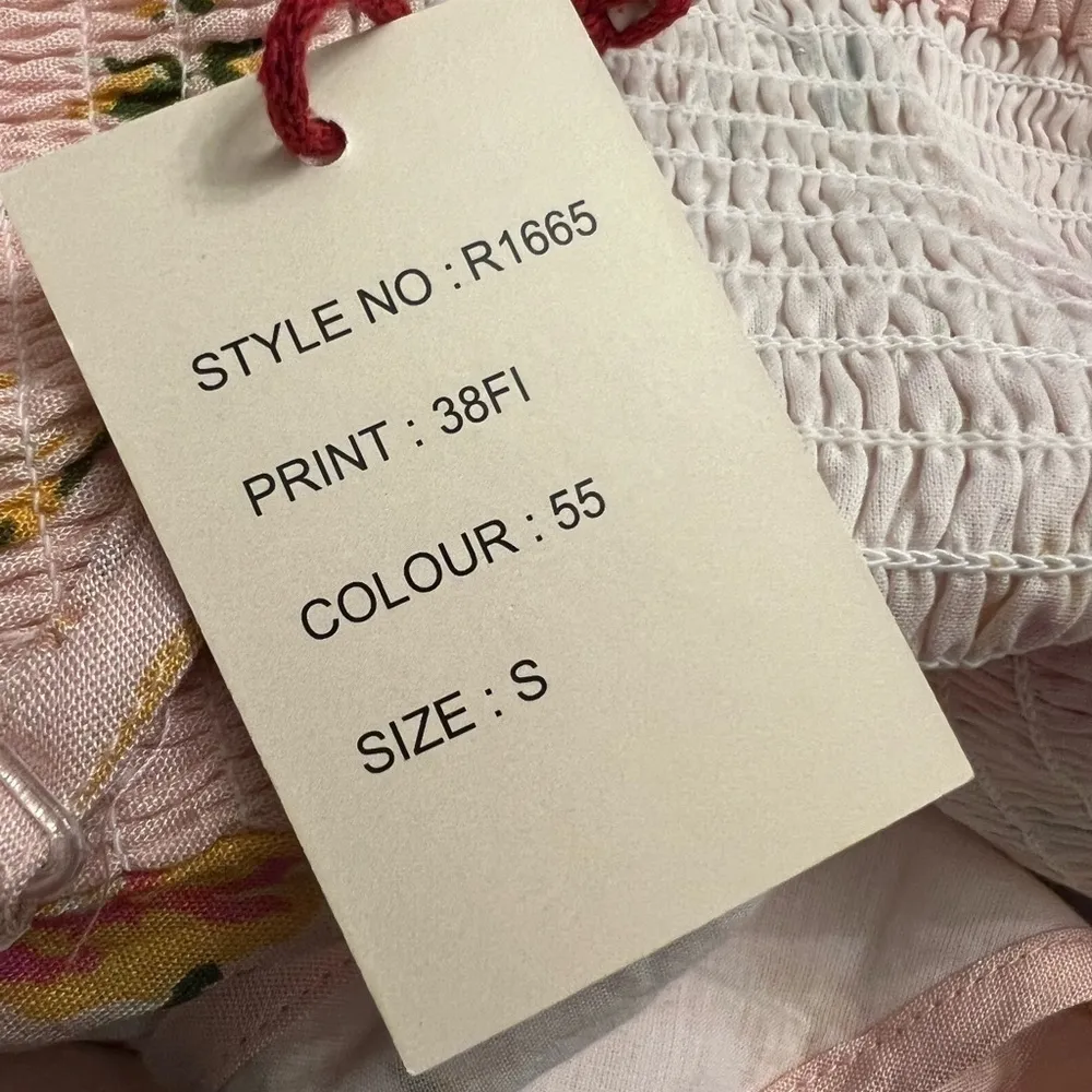 NWT RAGA Flores Tiered Floral Bloom Maxi Dress | Pink | Small - Image 9