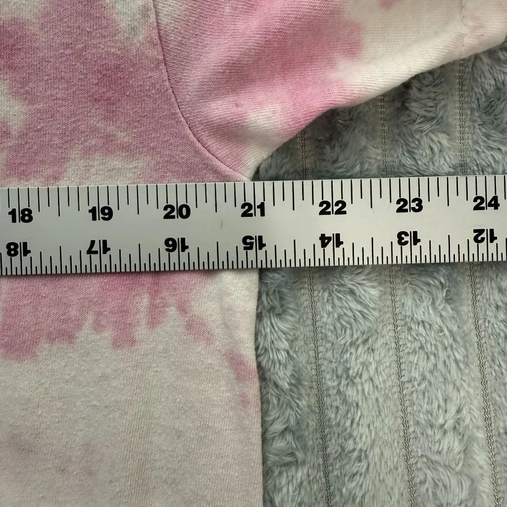 Nirvana T-Shirt Womens L‎ Smiley Graphic Pink Yellow Tie Dye Retro Grunge Band - Image 5