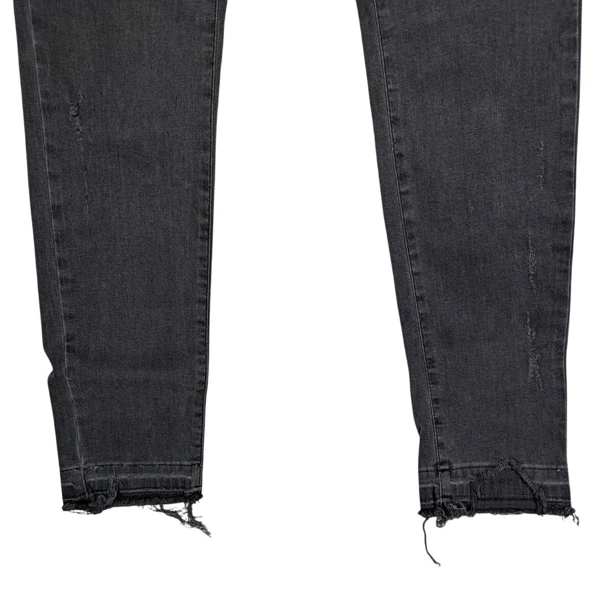 SER O YA Maya High Rise Skinny Jeans Dark Wash Distressed Made in‎ Italy 26 Gray - Image 7
