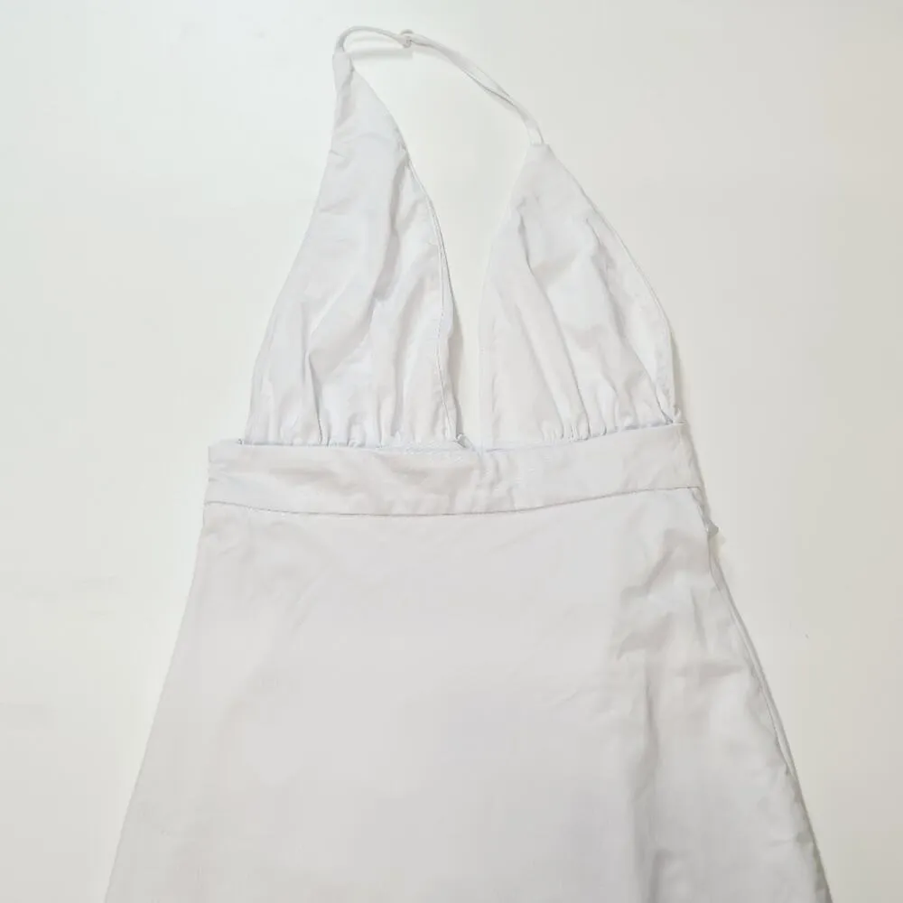 Superdown Mia Drape Slit Dress in White Small - Image 10