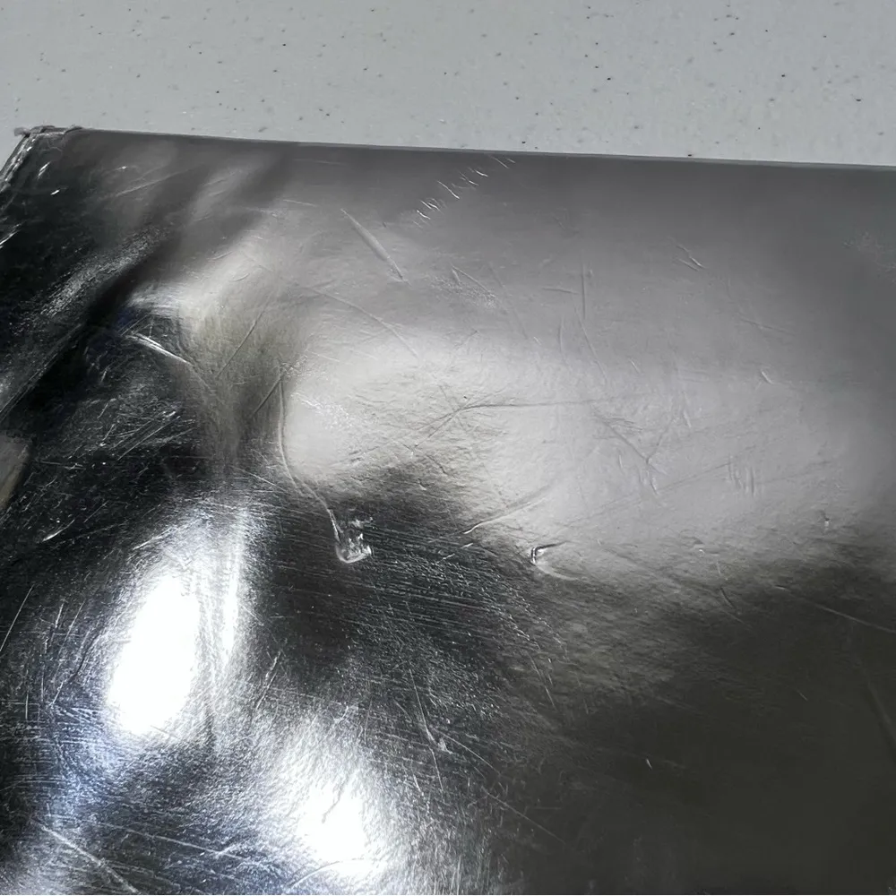 H&M Silver Metallic Large Envelope Clutch - Image 11