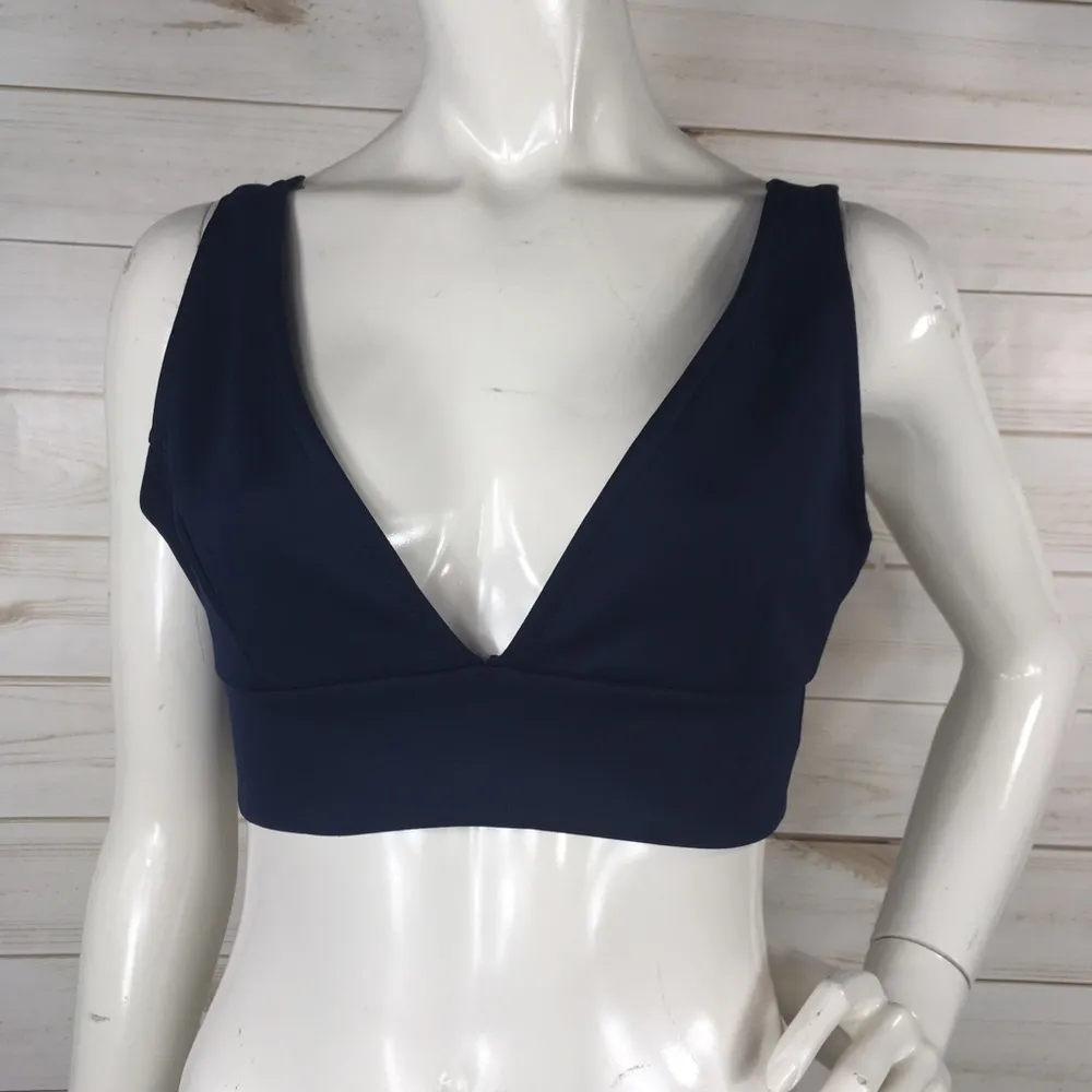 Foreign Exchange  Zip Back Plunge Neck Crop top - Image 2