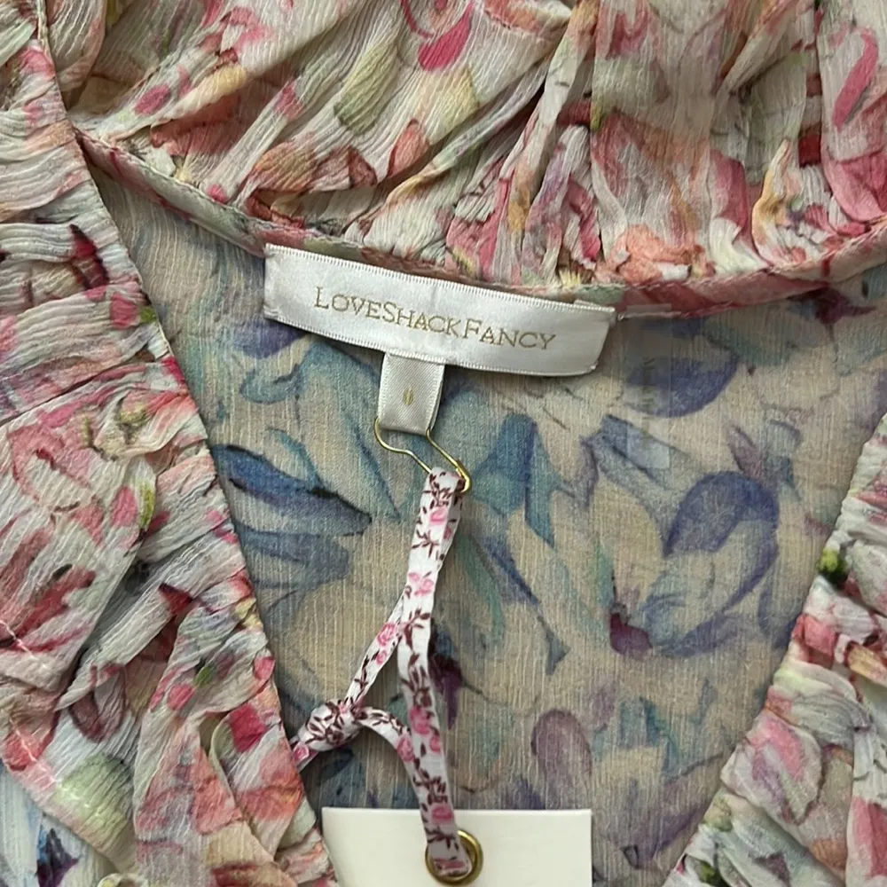 NWT loveshackfancy seneca dress in sweet kisses - Image 9