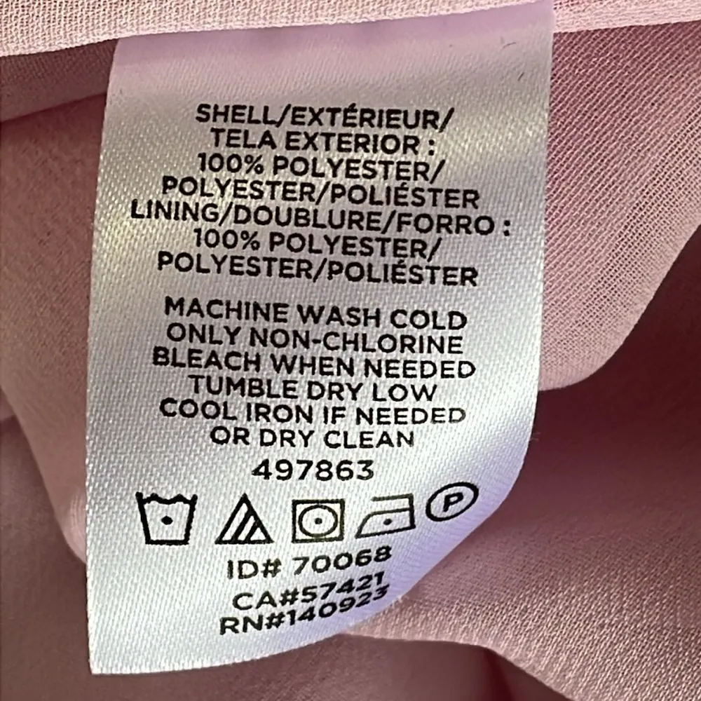 Loft Pink Swiss Dot Flowey Top - Image 5