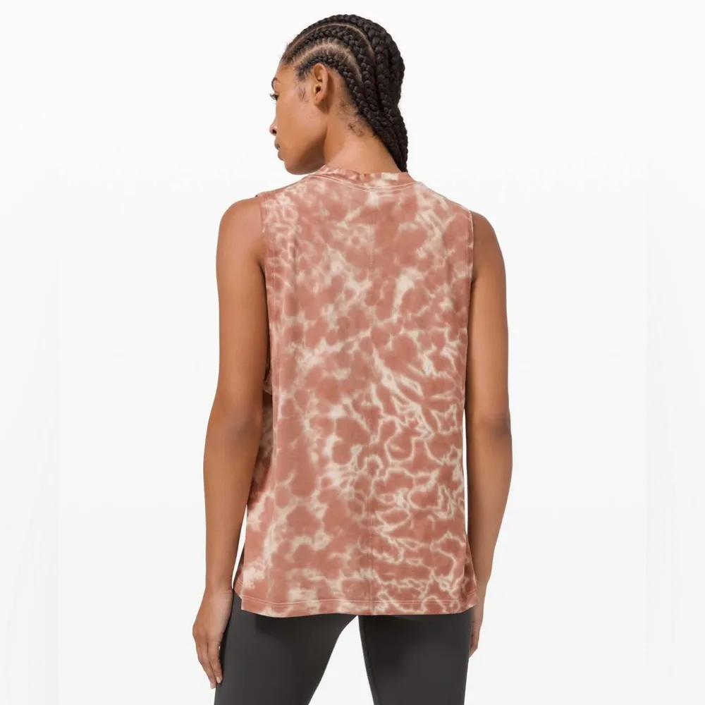 LULULEMON All Yours Tank Tie Dye in Marmoleado Tie Dye Ancient Copper Size 2 - Image 2