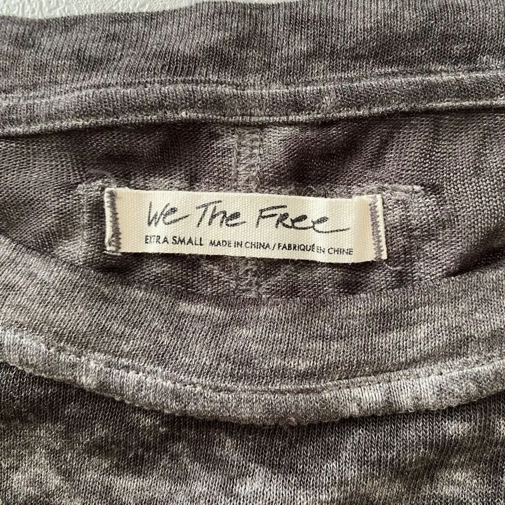 We The Free by Free People Black T-Shirt Midi Dress | Size XS | Slouchy Soft Lou - Image 3
