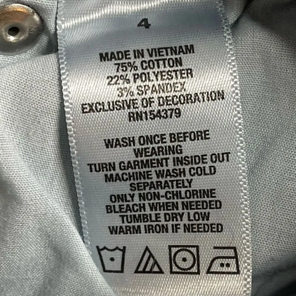 Aeropostale Aero Hise Rise Midi Cuffed Denim Shorts - 4 - Image 6