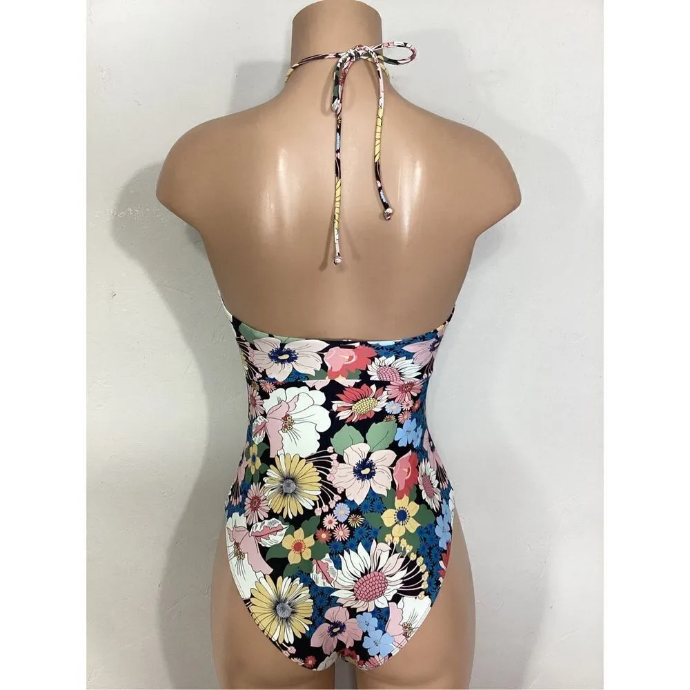 New. O’Neill floral one piece. Small. Retails $99 Blue Size XS - Image 7