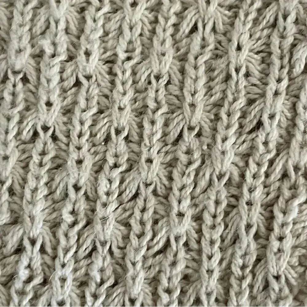 Partners Mervins Ivory Knitted Drop Shoulder Buttons Front Shoulder Pads Y2K S Tan - Image 13