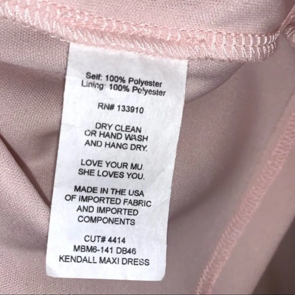 Show Me Your Mumu Kendall Blush Pink Sleeveless Front Slit Wrap Maxi Dress NWT - Image 10