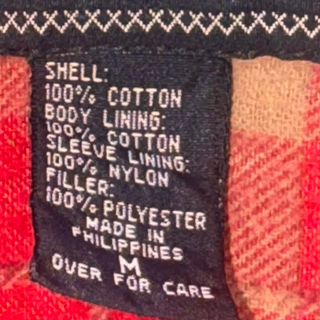 Vintage 1992 The Limited Hooded Chore Coat Plaid Flannel Liner Women's Medium - Image 7