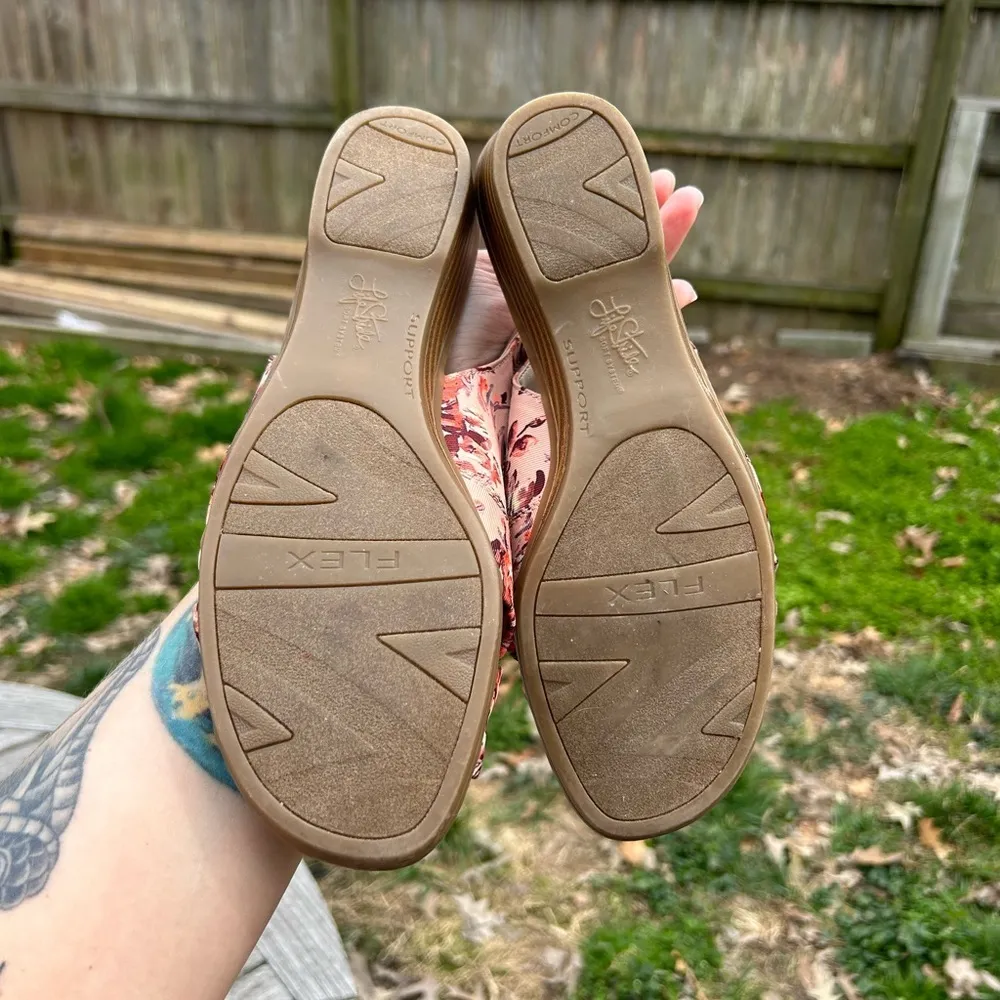 LifeStride‎ Womens Mimosa Pink Slip On Flat Slingback Sandals Shoes size 7.5 - Image 9