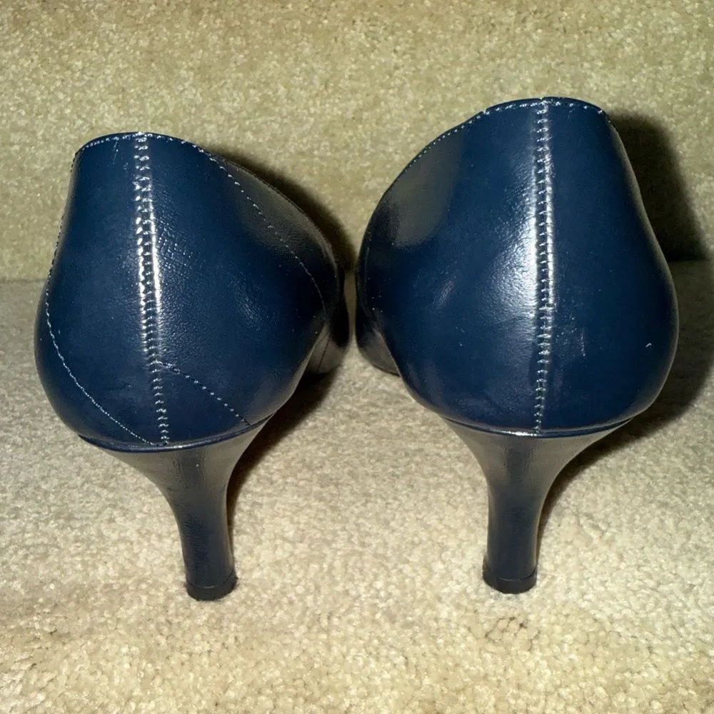 Karen‎ Scott Clancy Pointed Toe Classic Pumps Heels Navy Blue Size 9M - Image 4