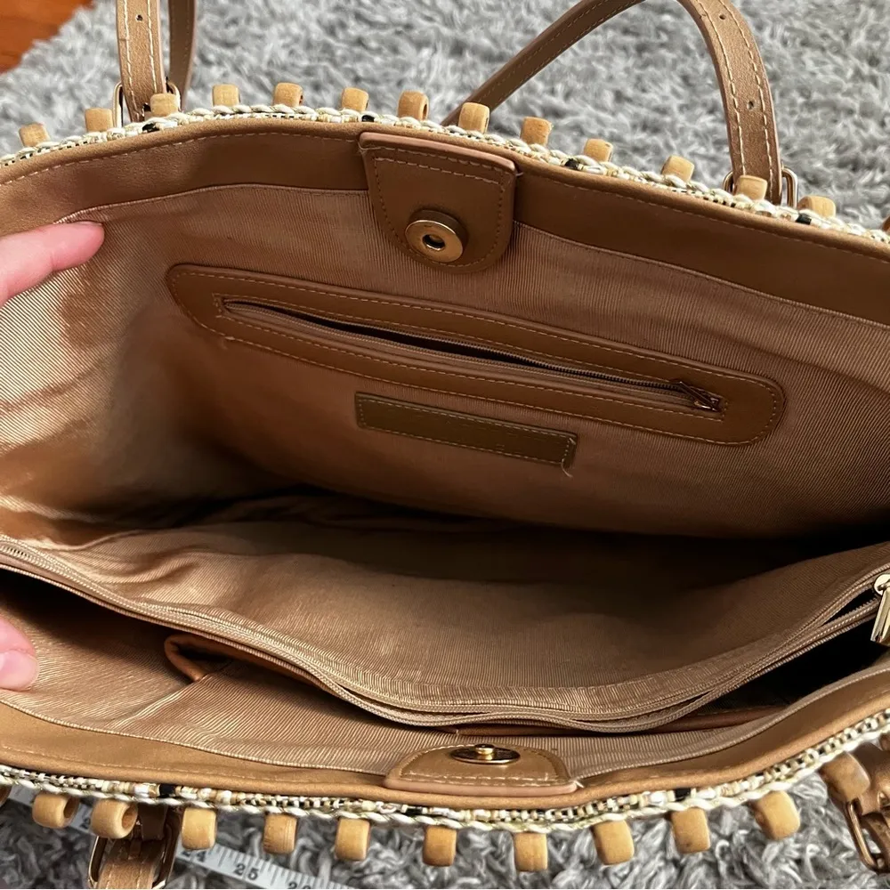 Sondra Roberts Straw tote bag - Image 5