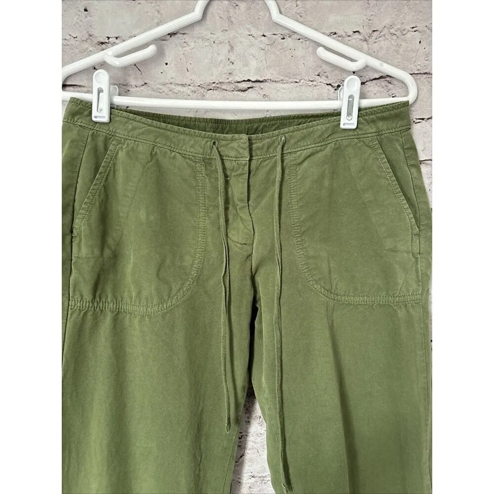 Vineyard Vines Boardwalk Brushed Cotton Green Pants Women’s Sz 2 Preppy‎ - Image 2