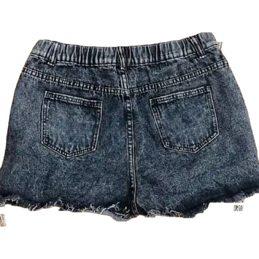 NWT Savanna Jane Rhinestone Black Denim Shorts High Waist Small Frayed Festival - Image 6