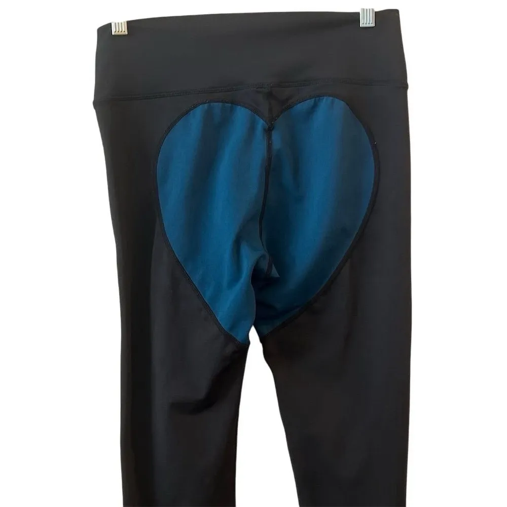 Evree x Barbella Women's Black Heart Booty Leggings Size L High - Image 2