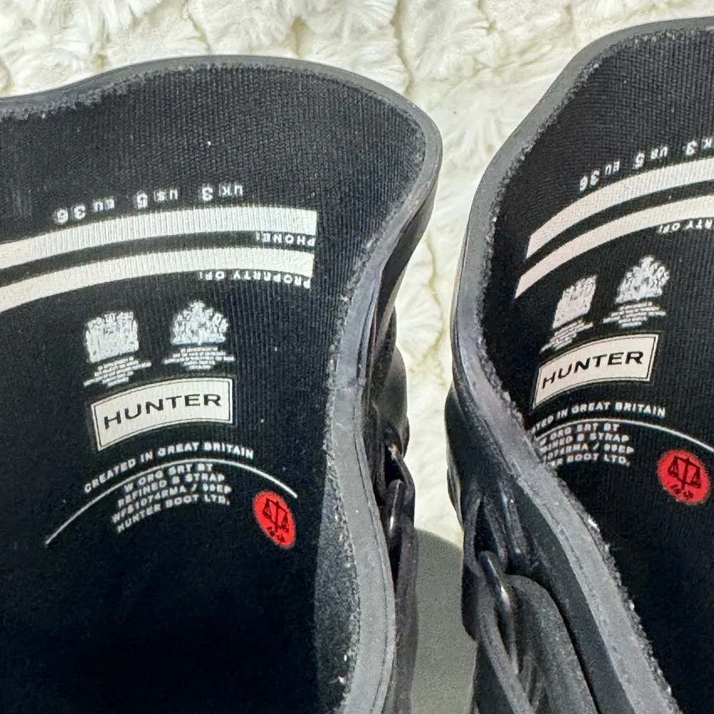 Hunter Wellington Backstrap Short Rain Boots Size 5 - Image 8