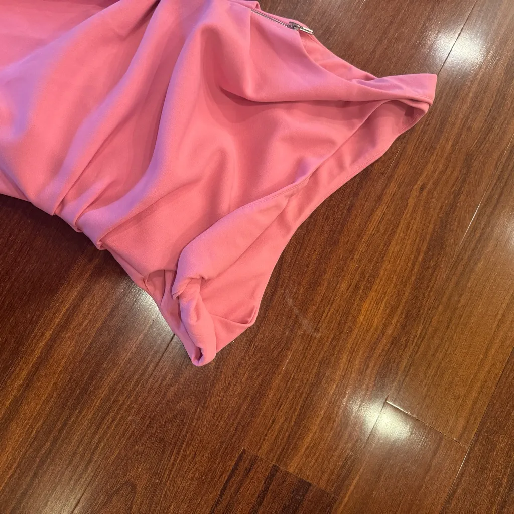 MISHA Alaska Midi Dress Pink - Image 7