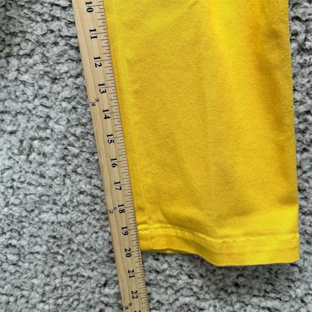 Jones New York Yellow Stretch Cropped Pants 8P Petite Ankle‎ Trousers Summer - Image 7