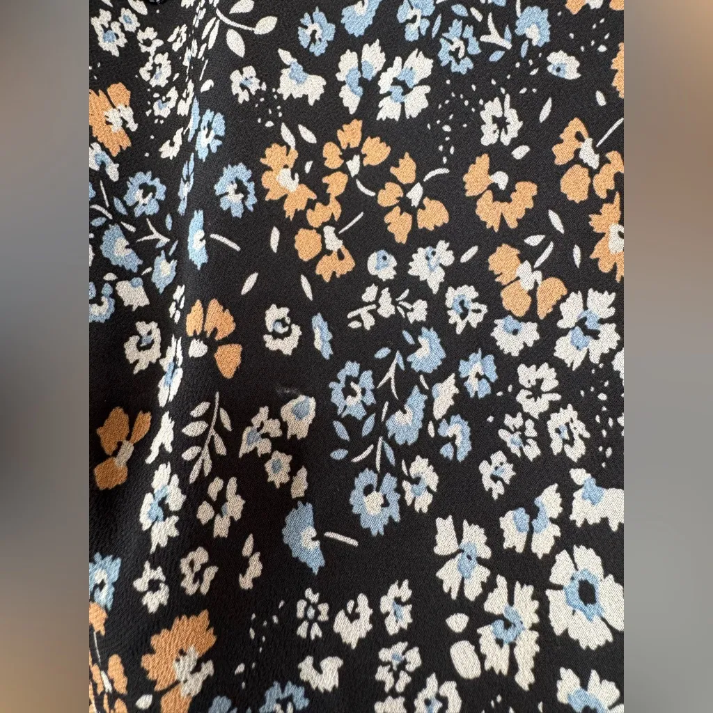 Astr The Label Salinas Black Floral Long Sleeve Midi Dress Small $139 - Image 12