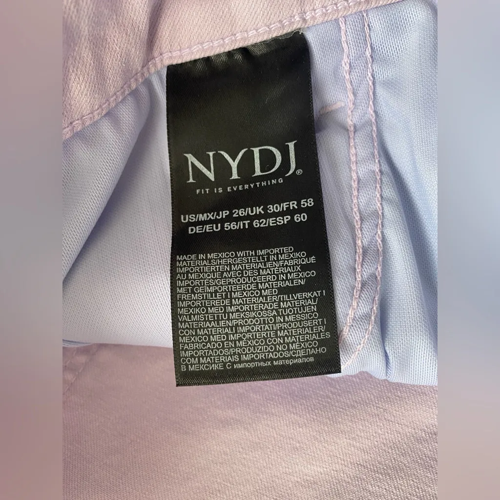 NYDJ Curves‎ 360 Slim Straight Ankle Jeans In Short Inseam Size 26 - Image 10