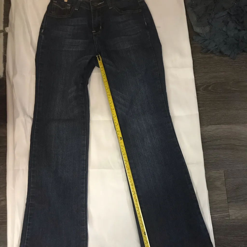 Salt Works New York City Medium Rise Denim Bootcut Jeans 4P Classic Casual Boho Blue Size 4 - Image 7